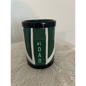 Eccolo #1 Dad Golf Bag Ceramic Coffee Mug Green Dishwasher Microwave Safe NWT